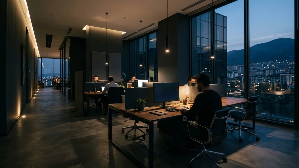 Bursa Dijital Dönüşüm - Modern Ofis ve Analiz Ekranları